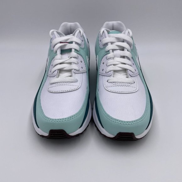 Nike Air Max 90 LTR White / Green Womens Shoes - Picture 3 of 8